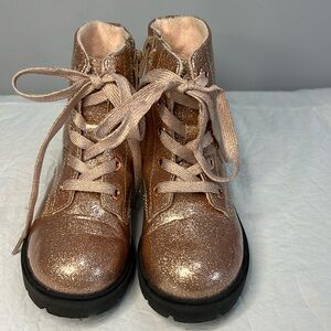 H&M Rose Gold Warm Lined Sparkle Boot